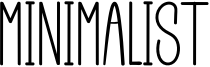 Minimalist Font