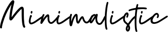 Minimalistic Font