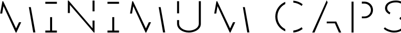 Minimum Caps Font