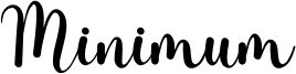 Minimum Font