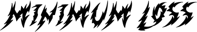 Minimum Loss Font