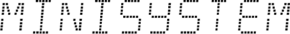 Minisystem Font