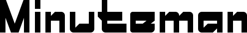 Minuteman Font