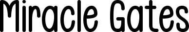 Miracle Gates Font