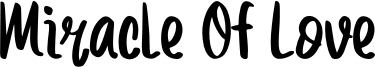Miracle Of Love Font
