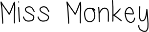 Miss Monkey Font