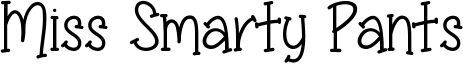 Miss Smarty Pants Font