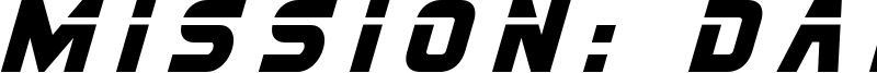 Mission: Danger Font
