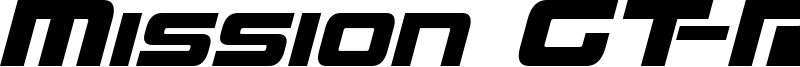 Mission GT-R Italic.ttf