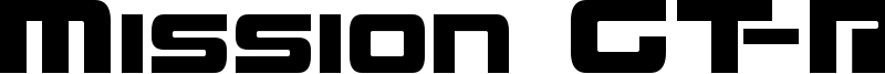 Mission GT-R Font