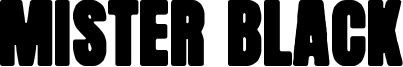 Mister Black Font