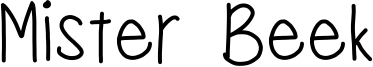 Mister Beek Font