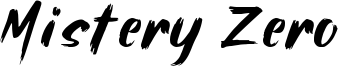 Mistery Zero Font