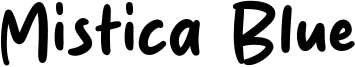 Mistica Blue Font