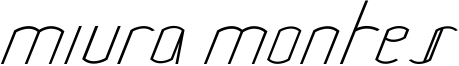 Miura Montes Font