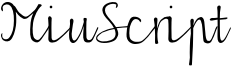 MiuScript Font