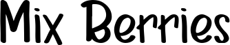 Mix Berries Font