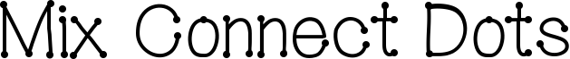 Mix Connect Dots Font