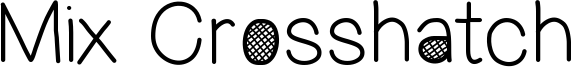 Mix Crosshatch Font