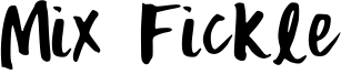 Mix Fickle Font
