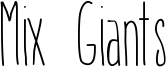 Mix Giants Font