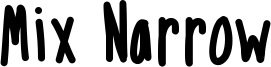 Mix Narrow Font