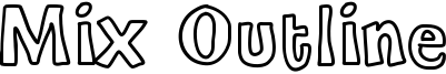 Mix Outline Font
