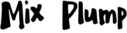Mix Plump Font