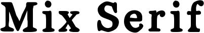 Mix Serif Font