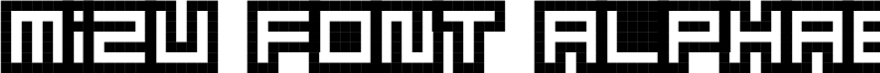 Mizu Font Alphabet Font