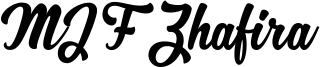 MJF Zhafira Font