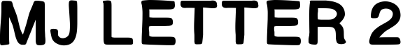 MJ Letter 2 Font