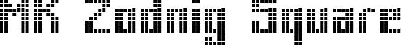 MK Zodnig Square Font