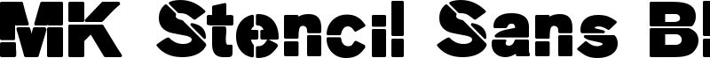 MK Stencil Sans Black Font
