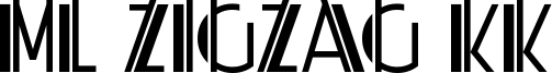 ML ZigZag KK Font