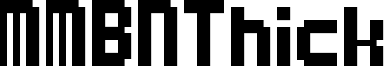 MMBNThick Font