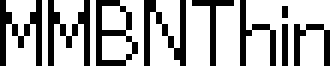 MMBNThin Font