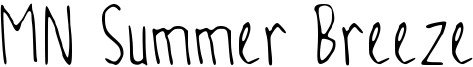 MN Summer Breeze Font