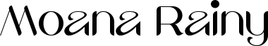 Moana Rainy Font