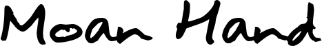 Moan Hand Font