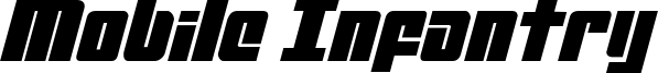 Mobile Infantry Font