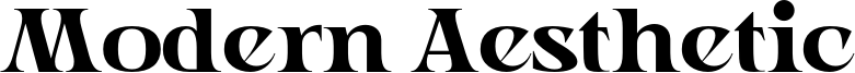 Modern Aesthetic Font