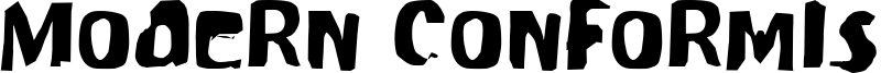 Modern Conformist Font