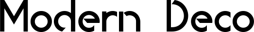 Modern Deco Font