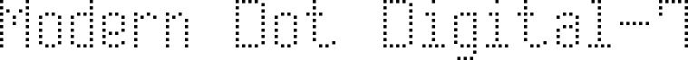 Modern Dot Digital-7 Font