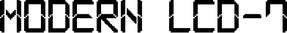 Modern LCD-7 Font
