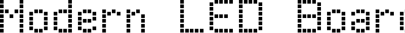 Modern LED Board-7 Font