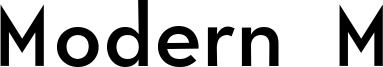 Modern M Font