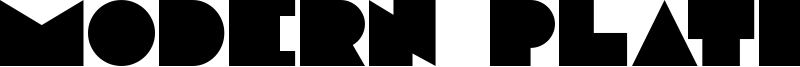 Modern Plate Font