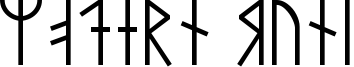 Modern Runic Font